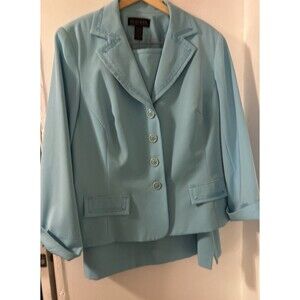 VTG. Stanley Blacker blazer and skirt set. Turquoise Size 18W  Formal/Informal